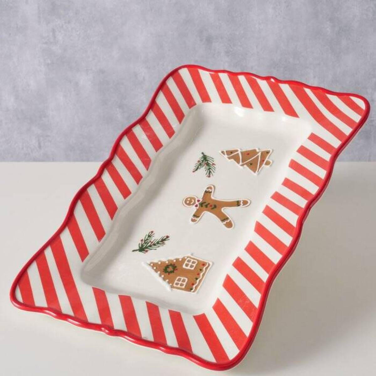 KERAMIKSCHALE 39/25 cm - Multicolor, Stein (39/3.5cm) - Boltze Home