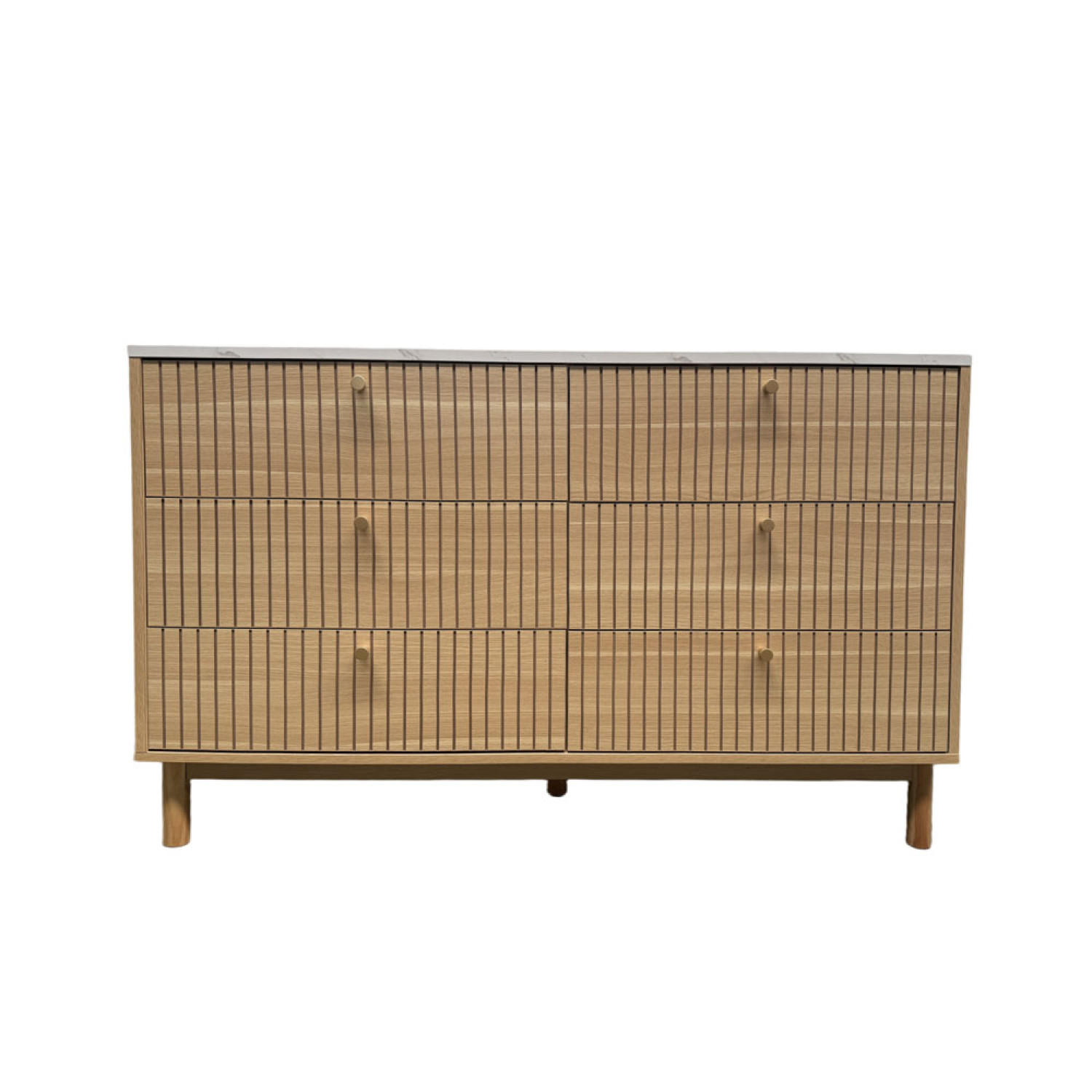 SIDEBOARD Brox Holz Länge 120 cm - Braun, Holz (120/40/75cm) - Concept Usine
