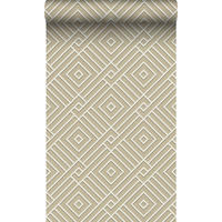 TAPETE 3D grafisches Motiv 50 x 900 cm - Beige, Papier (50/900cm) - Origin Wallcoverings