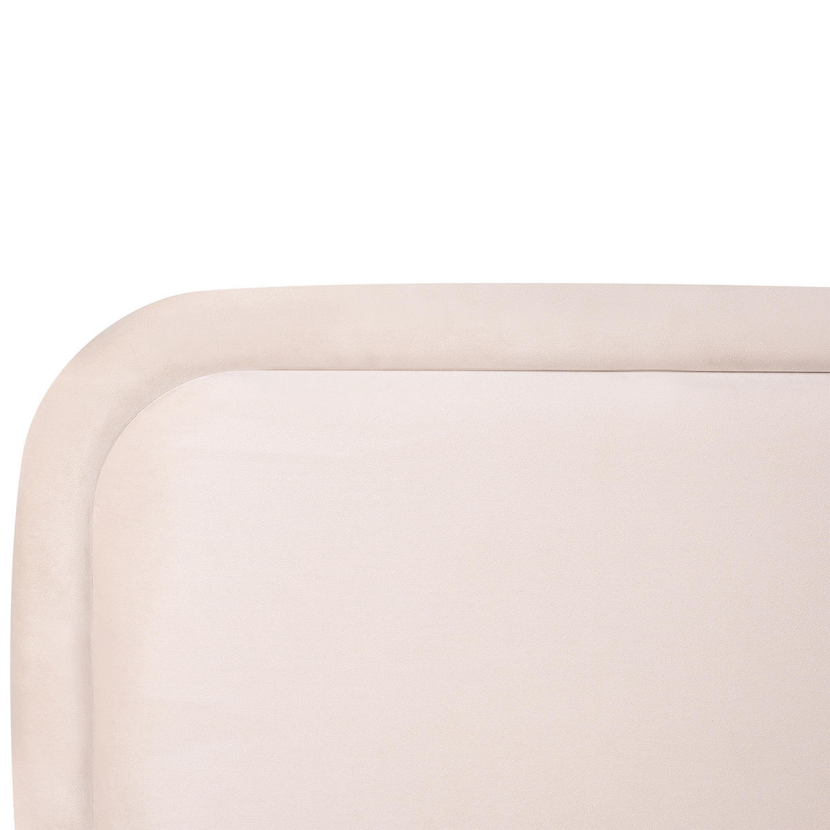 BETT mit Lattenrost 140/200 cm Samtstoff Hellbeige Suzette - Beige, Textil (140/200cm) - Beliani