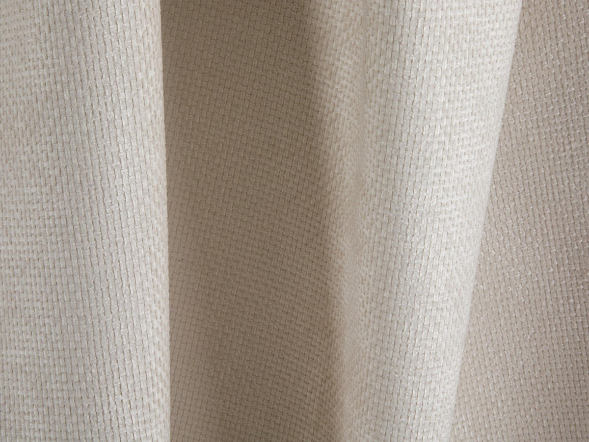 SOFA Koge aus Chenille-Stoff leichtes beige 3 Sitzplätze - Creme, Textil (95/70/210cm) - Cosmopolitan Design
