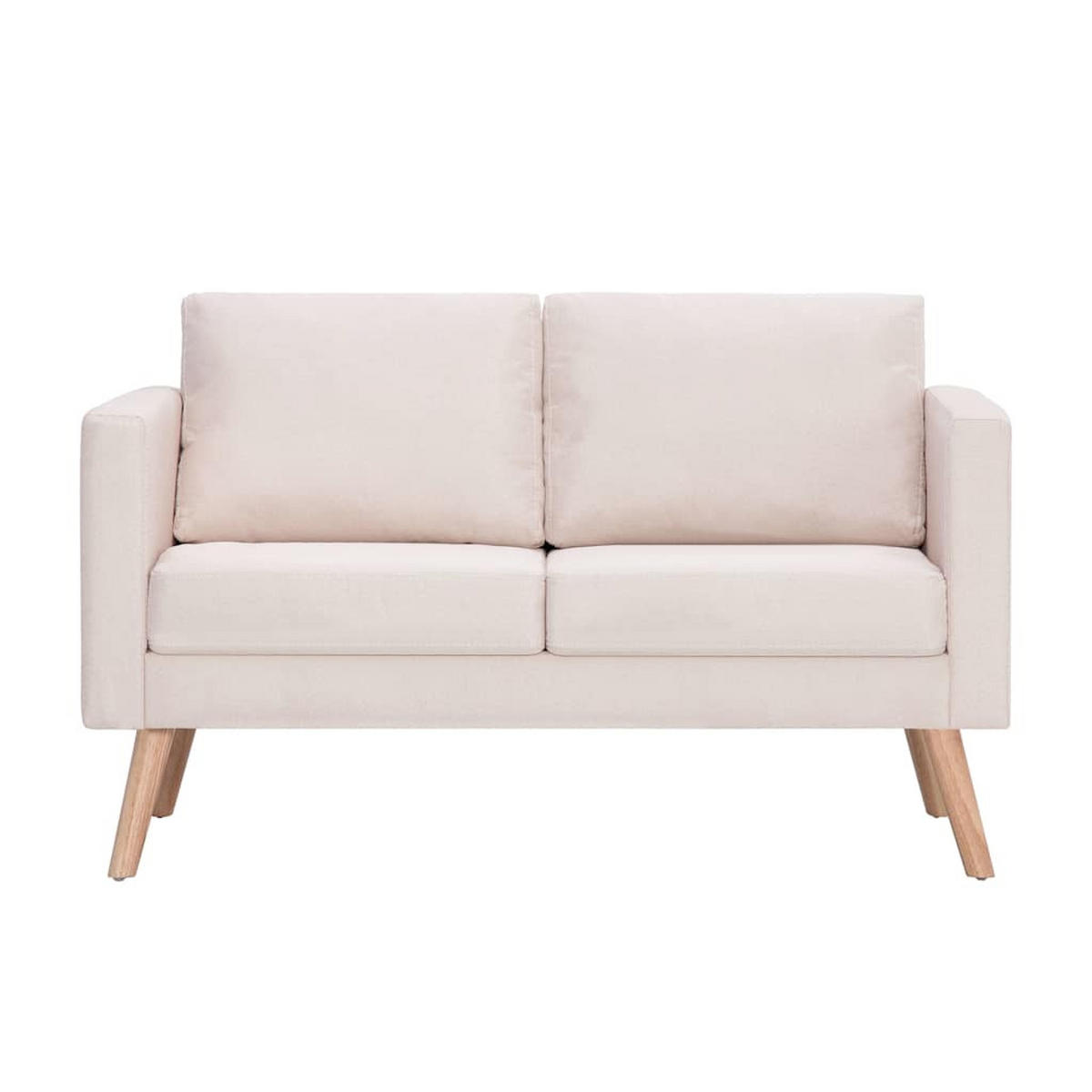 2-SITZER-SOFA Duderstadt - Creme, Holz (116/73/70cm) - Nettlife