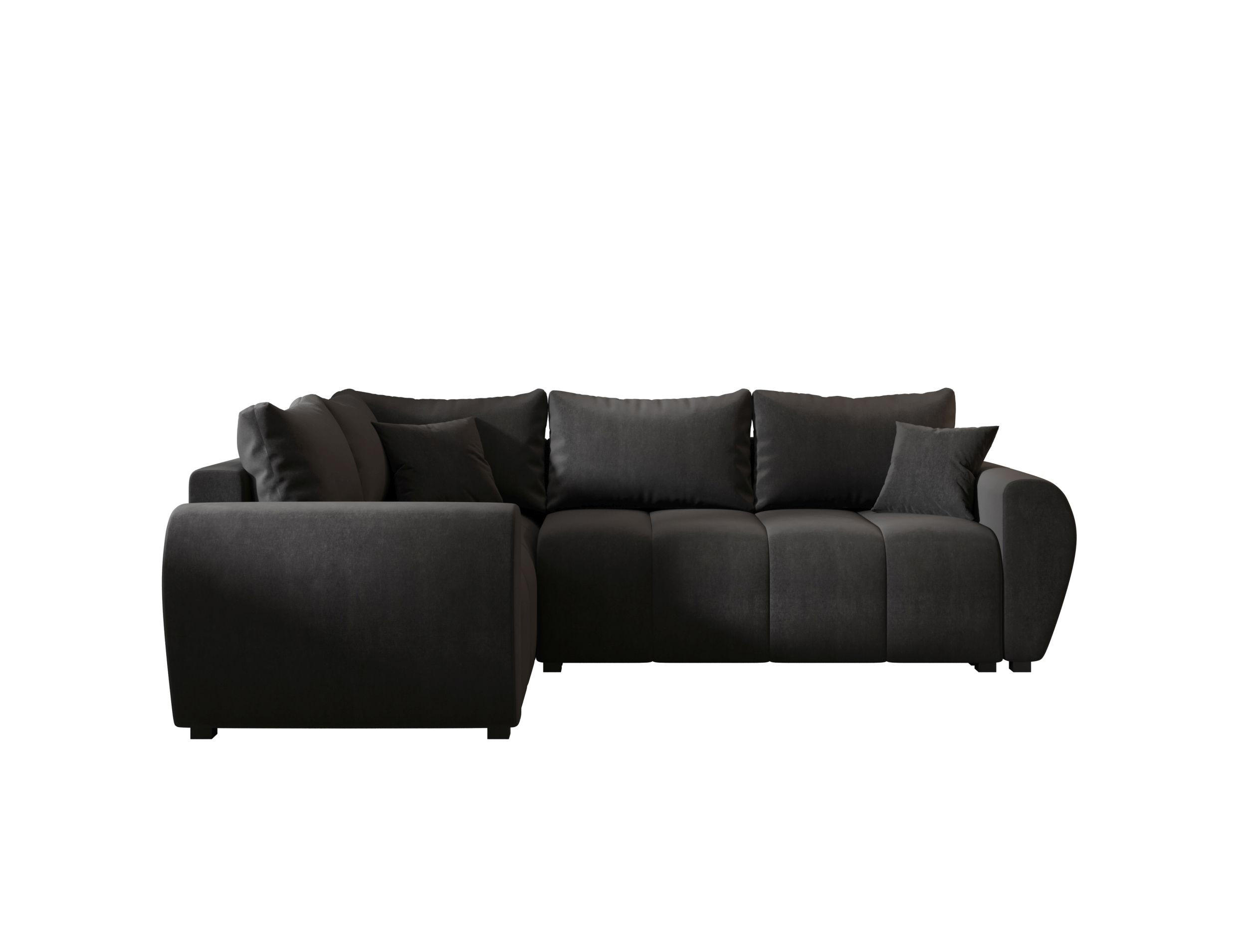 ECKSOFA MOLISA L PLUS Itaka 27 Links mit Schlaffunktion - Dunkelgrau, Textil (235/175cm) - Bedante