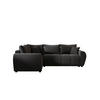ECKSOFA MOLISA L PLUS Itaka 27 Links mit Schlaffunktion - Dunkelgrau, Textil (235/175cm) - Bedante