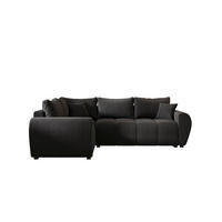 ECKSOFA MOLISA L PLUS Itaka 27 Links mit Schlaffunktion - Dunkelgrau, Textil (235/175cm) - Bedante