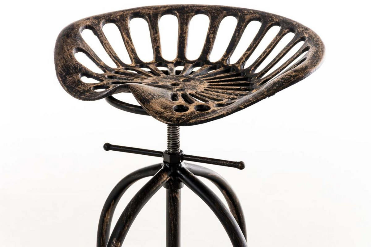 BARHOCKER Metall bronze - Bronzefarben, Metall (43/74/43cm) - CLP