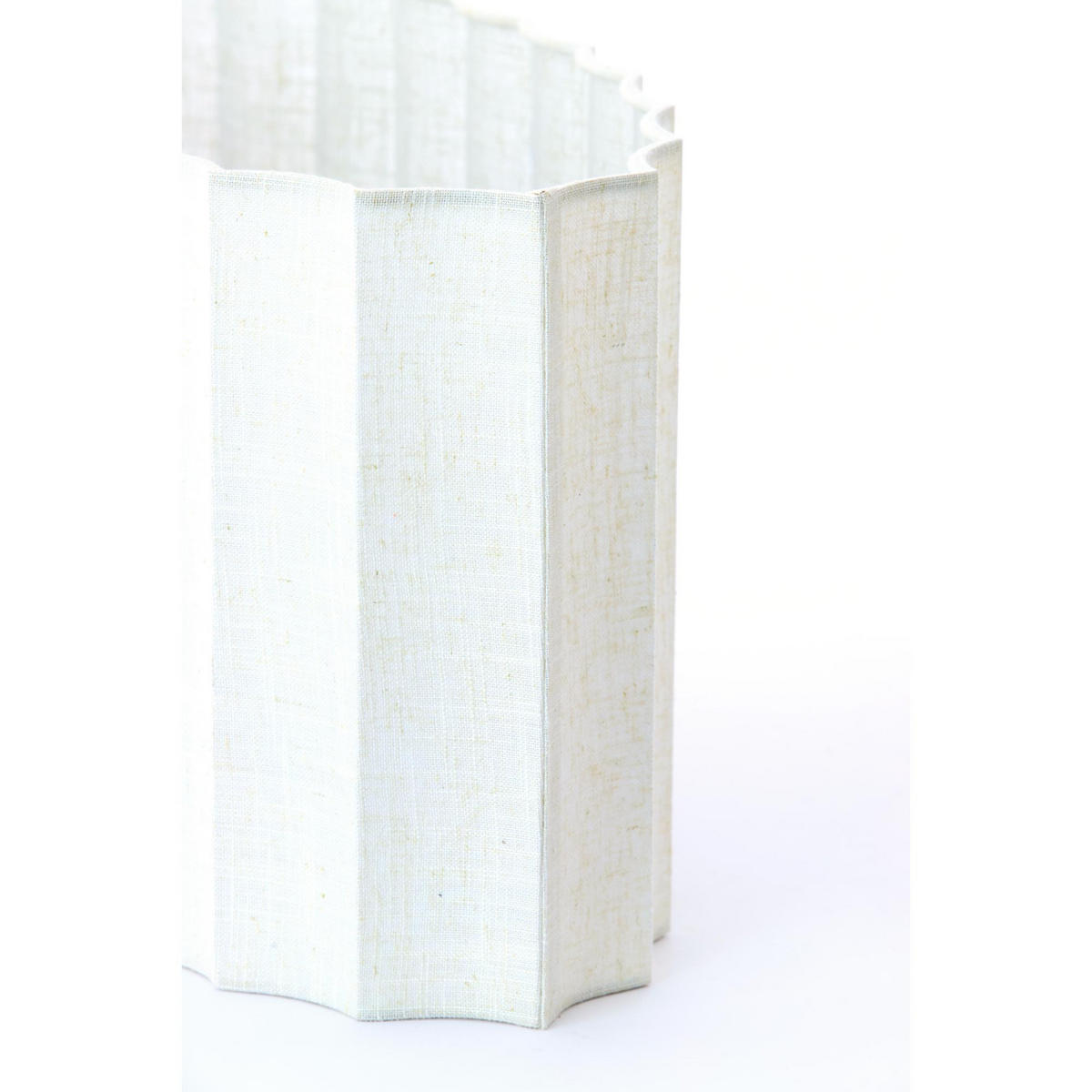 LAMPENSCHIRM Disli Weiß 45/21/22 cm - Weiß, Textil (45/21/22cm) - Light & Living