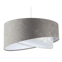 HÄNGELEUCHTE Grau 50/23 cm - Weiß, Kunststoff (50/1.3/23cm) - ONZENO