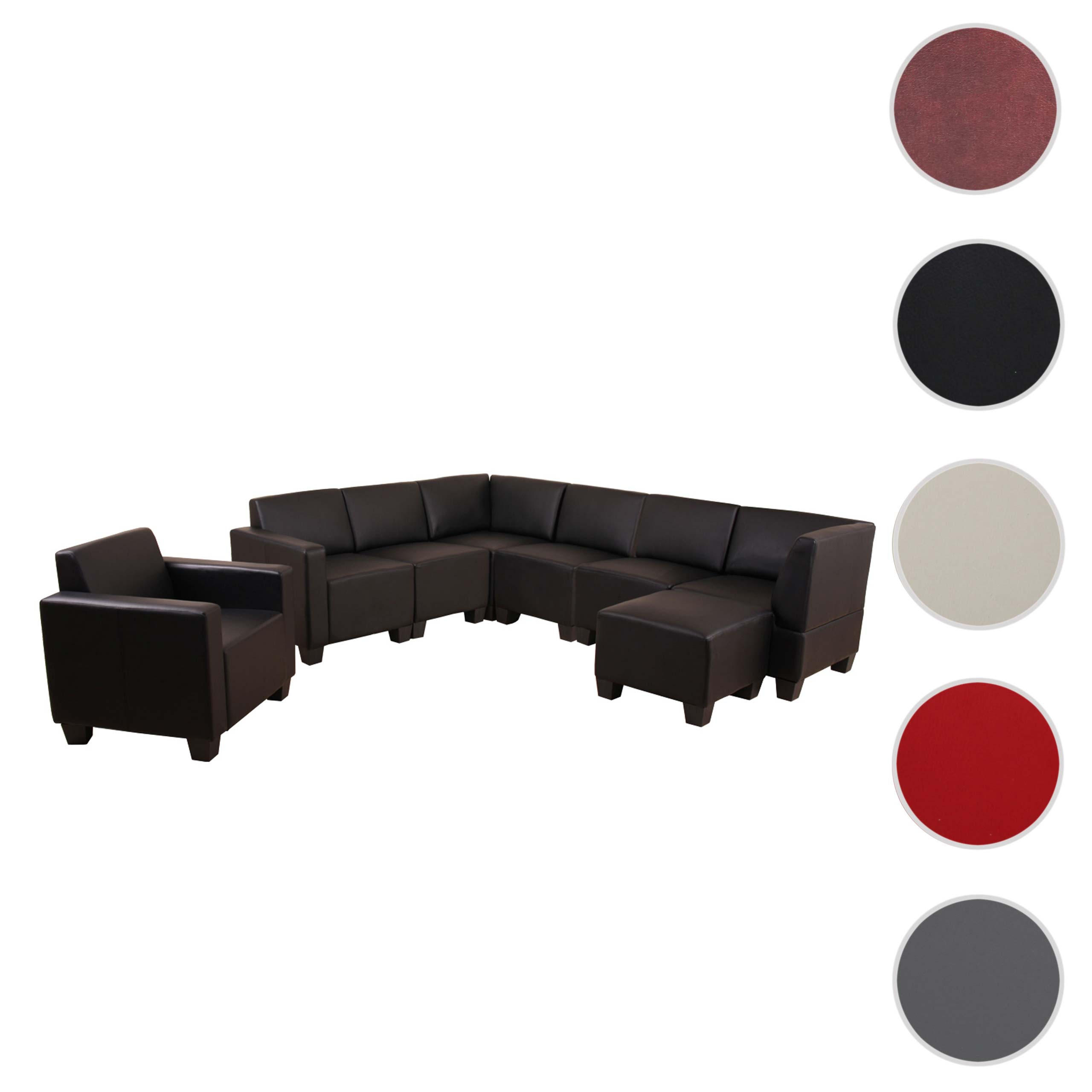 COUCH-GARNITUR Schwarz - Schwarz, Textil (254/76/201cm) - MCW
