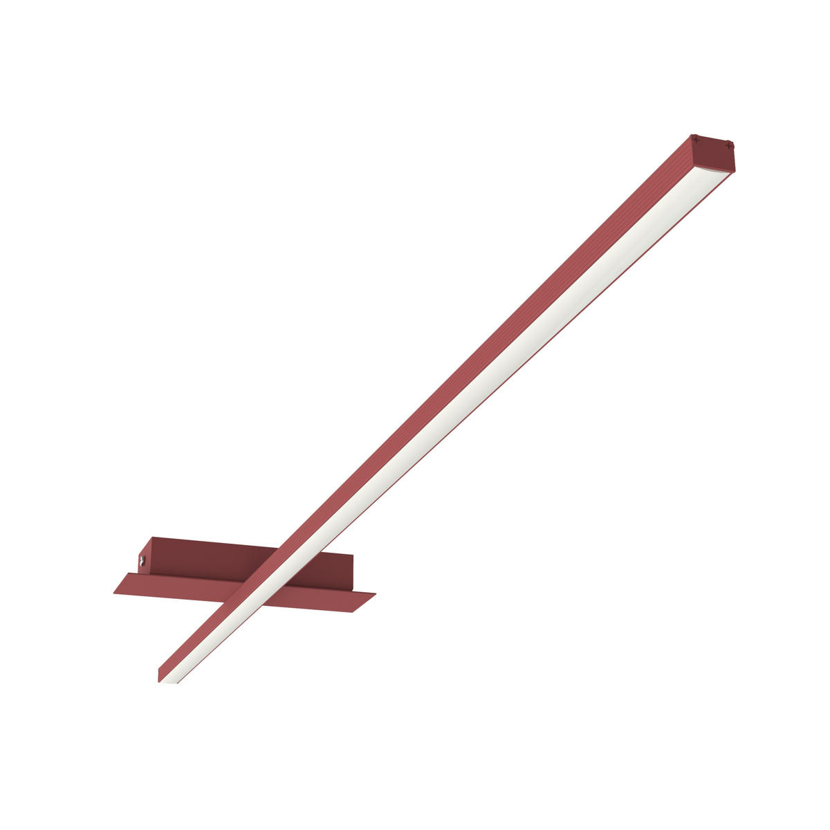 LED-DECKENLEUCHTE - Rot, Metall (2/100/2cm) - Lumicom