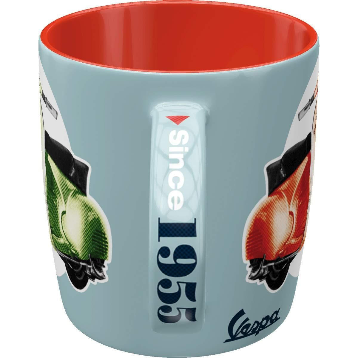 KAFFEETASSE 330 ml Vespa GS 150 Since 1955 - Multicolor, Keramik (0.33L) - Nostalgic-Art