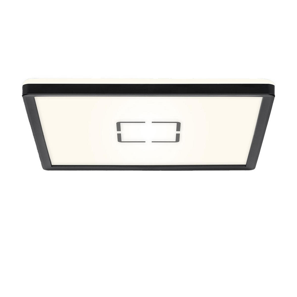 LED DECKENLEUCHTE Schwarz Backlight - Schwarz, Kunststoff (29.3/29.3/2.8cm) - Briloner