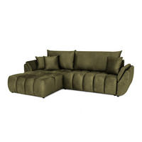 ECKSOFA Collin Mit Schlaffunktion - Grün, Holzwerkstoff/Textil (280/185cm) - Fun Möbel