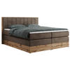 BOXSPRINGBETT BELLISSIMO KING 160/200 Braun Velvet - H3 - Braun, Holz/Textil (160/200cm) - MKS