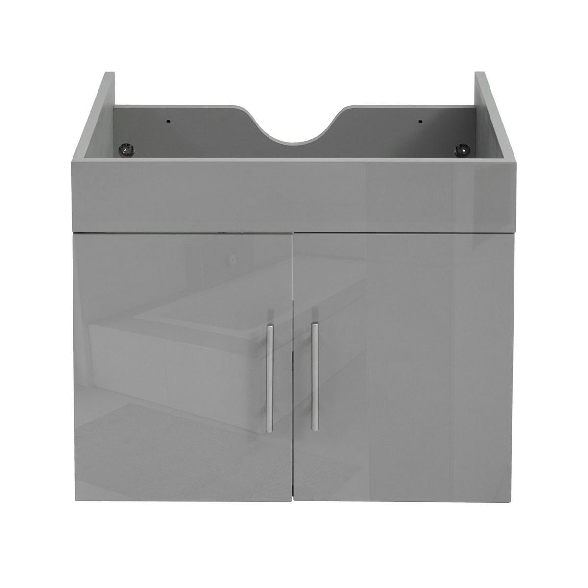 WASCHBECKENUNTERSCHRANK Grau - Grau, Holzwerkstoff (59/48/46cm) - MCW