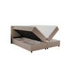 BOXBETT Diamaro 180x200 cm mit Bettkasten und Topper - Dunkelbeige - Beige, Holz (180/200cm) - Panda Möbel