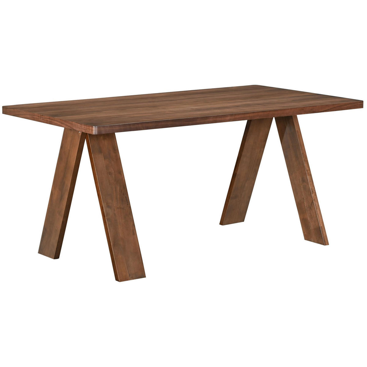 ESSTISCH Scusly Holzoptik Nussbaum 160x90 cm - Nussbaumfarben, Holz/Holzwerkstoff (90/160/75cm) - Selsey