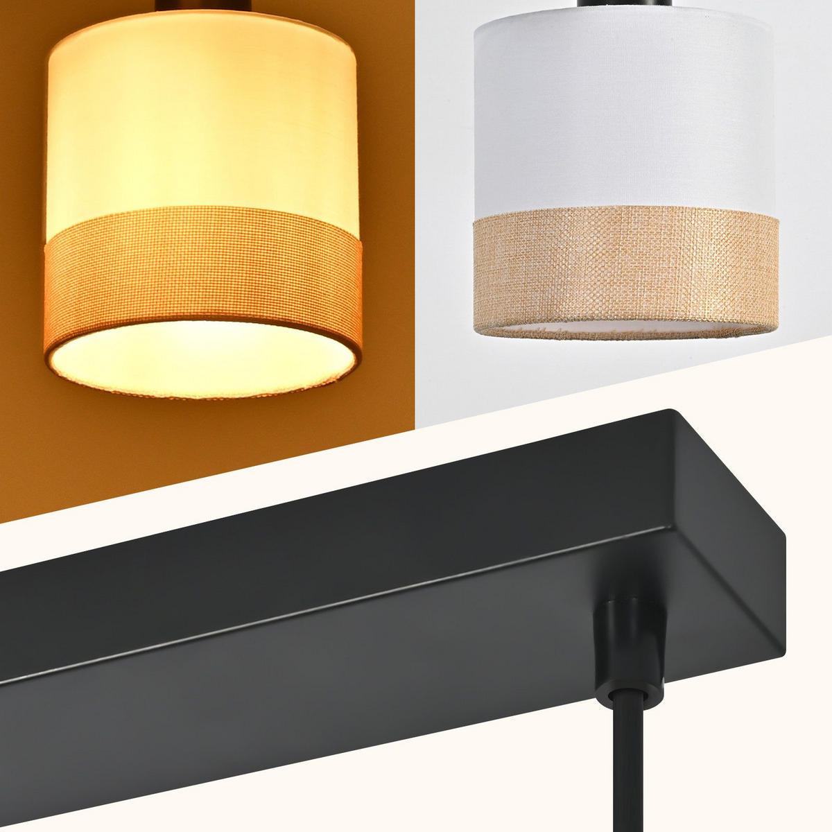 PENDELLEUCHTE BAYREUTH Ⅲ 25/5/120 cm - Weiß, Metall (25/5/120cm) - Nettlife