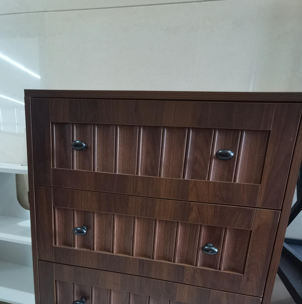 KOMMODE 60/79/40 cm Walnuss aus MDF mit 3 Schubladen - Walnussfarben, Holzwerkstoff (40/78/60cm) - OKMYHOME