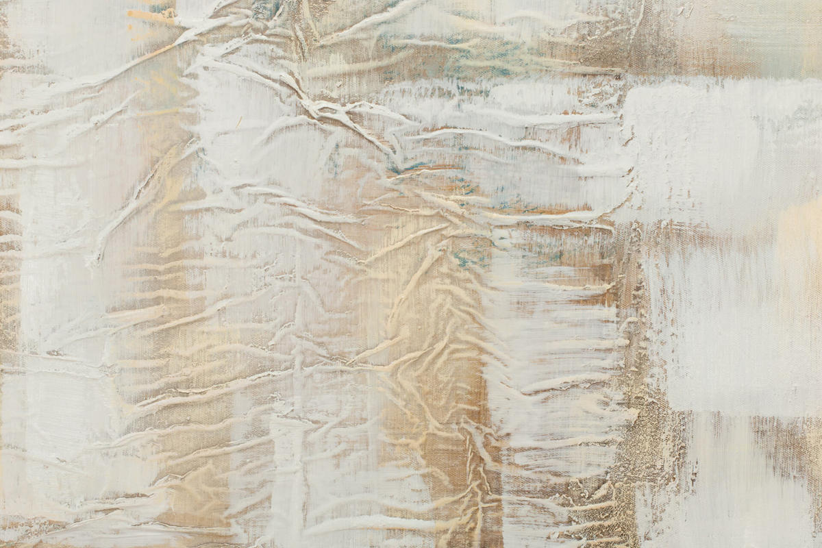ACRYLBILD HANDGEMALT 60/60 cm - Blau/Beige, Holz/Textil (60/60cm) - KUNSTLOFT