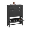 SCHUHSCHRANK Schwarz - Schwarz, Holzwerkstoff (80/108/25cm) - SoBuy