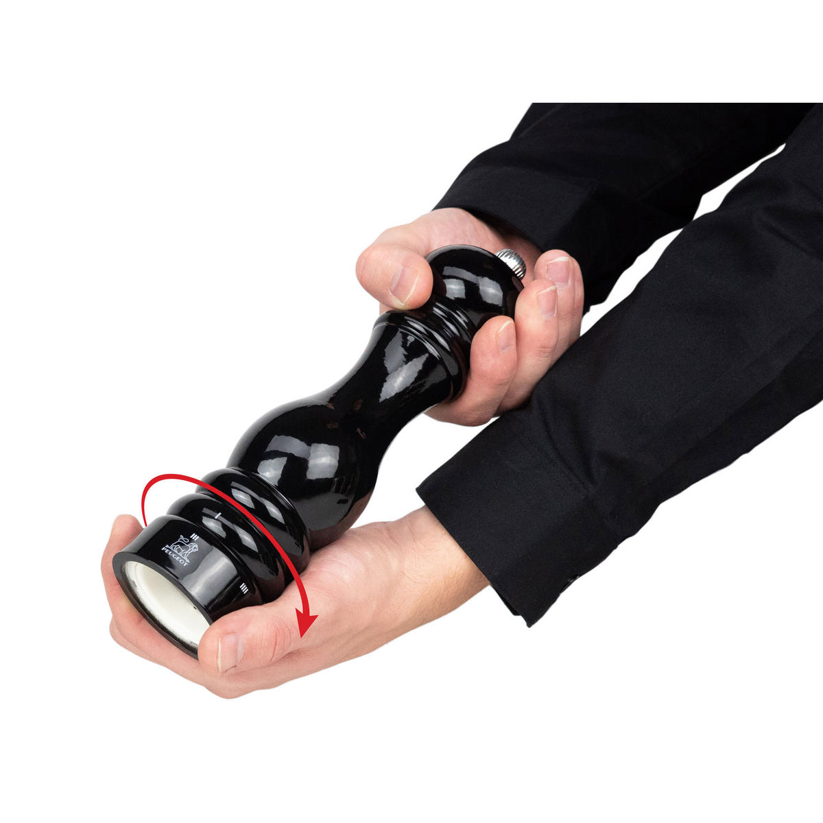 SALZMÜHLE Paris uSelect 22cm Buchenholz Schwarz Stahlmahlwerk - Schwarz, Holz (5.9/22/5.9cm) - PEUGEOT