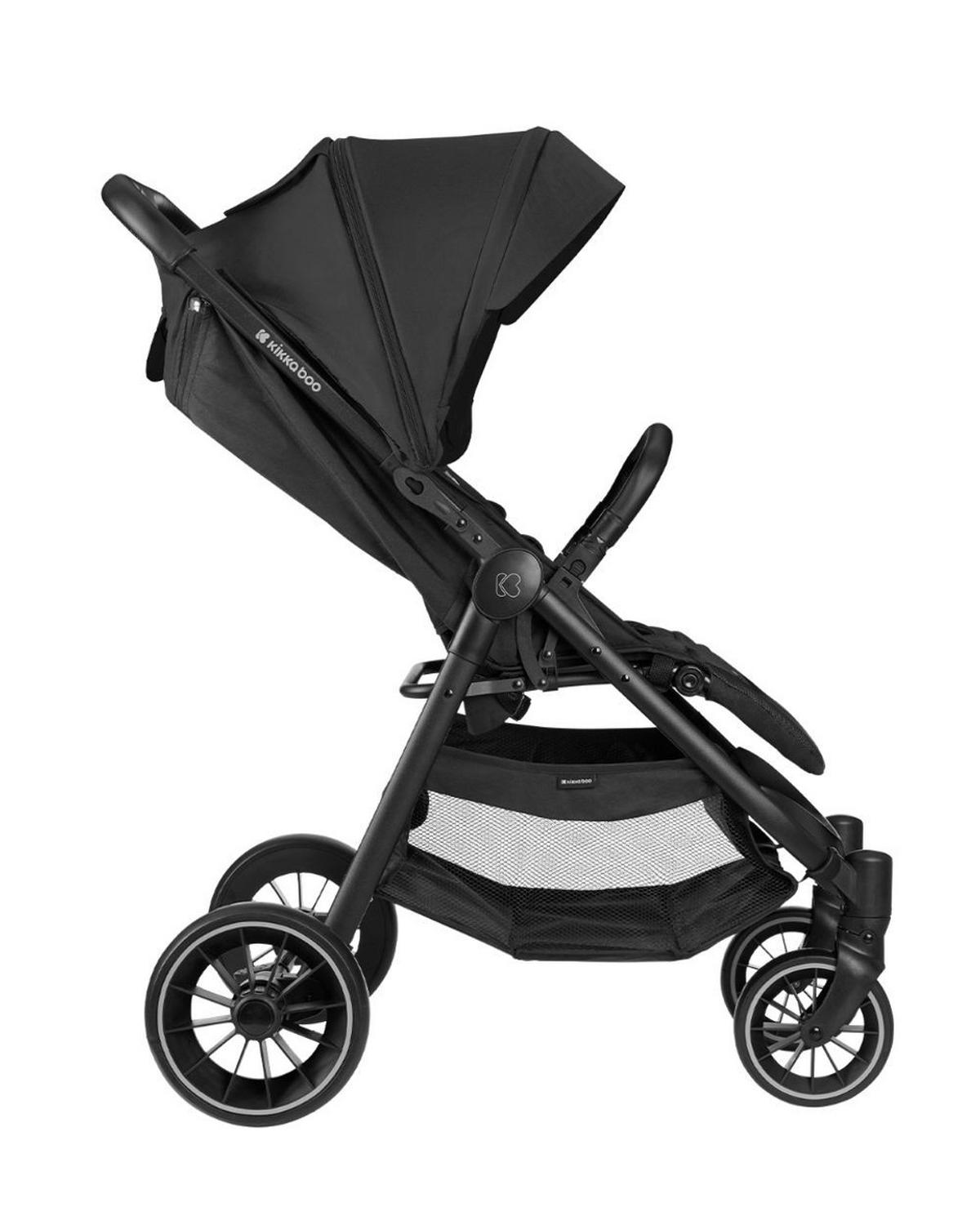 BUGGY Sarah schwarz faltbar verstellbar Getränkehalter bis 22 kg - Schwarz, Metall (82/56/101cm) - Kikka boo
