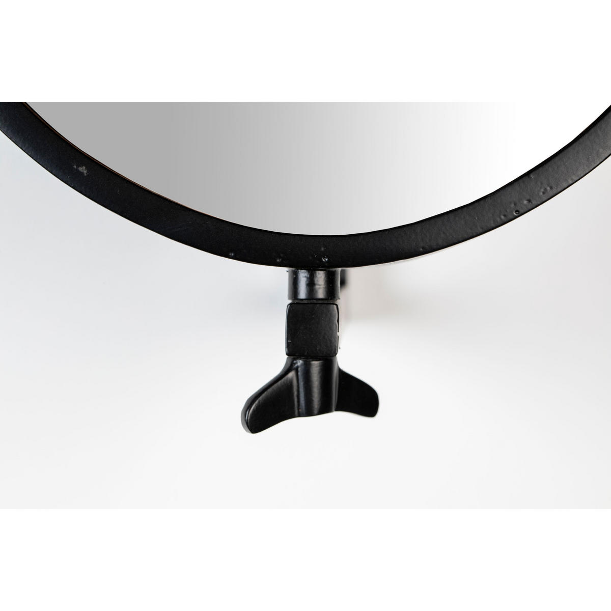 WANDSPIEGEL Lara Spiegel/ Oval Schwarz - Goldfarben, Metall (34/48/30.5cm) - Housecraft Living