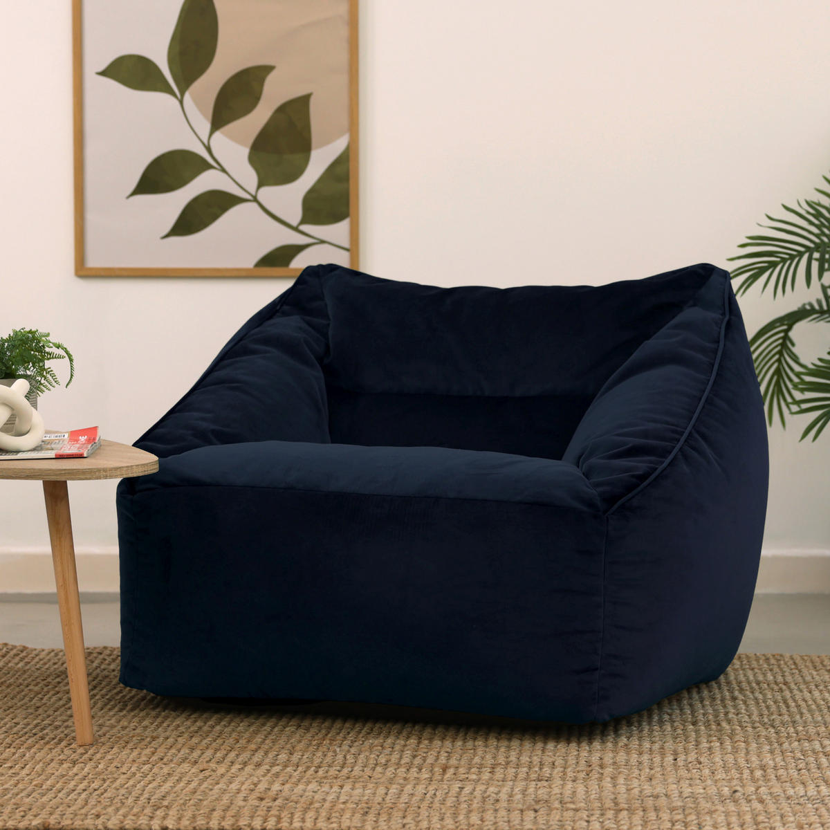 SITZSACK Sessel Natalia - Dunkelblau, Kunststoff/Textil (97/73/84cm) - icon