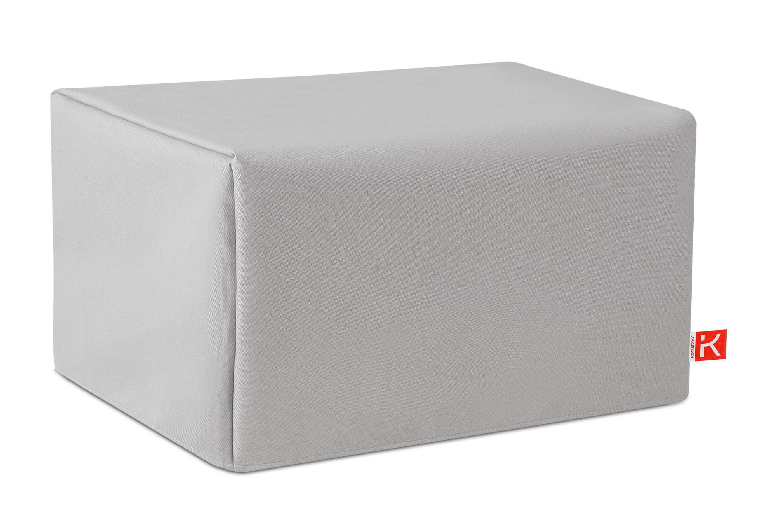 Konsimo® Gartentisch-Abdeckung Hellgrau 67x97x41 cm