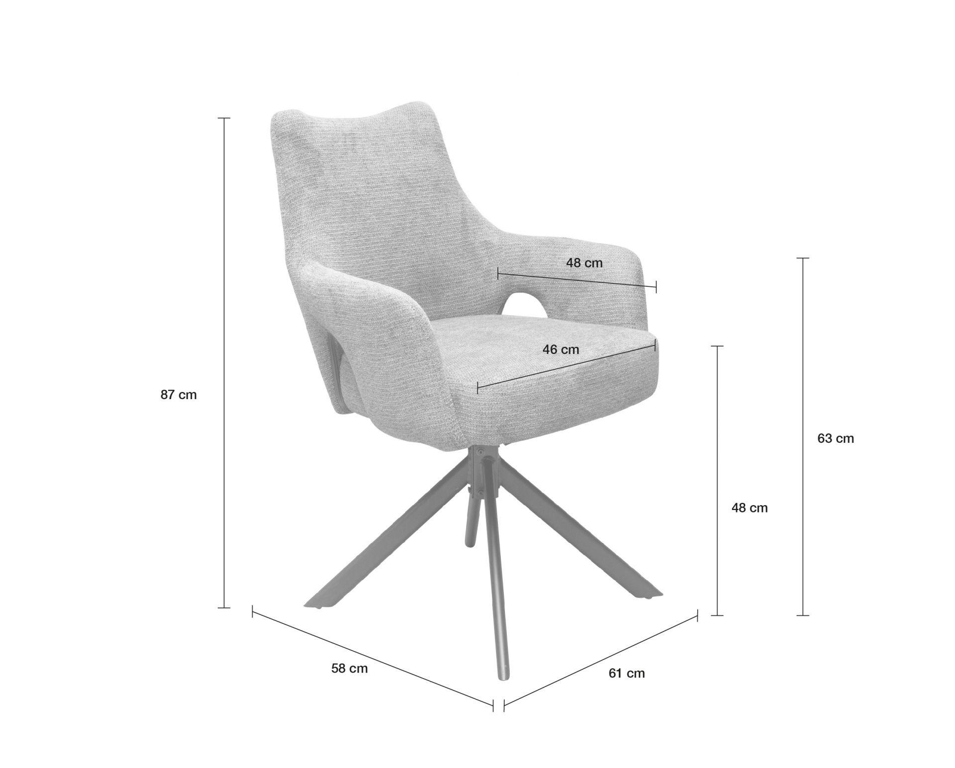 ESSZIMMERSTUHL Merlin, Webstoff, Grün - Grün, Textil (61/87/58cm) - dasmöbelwerk