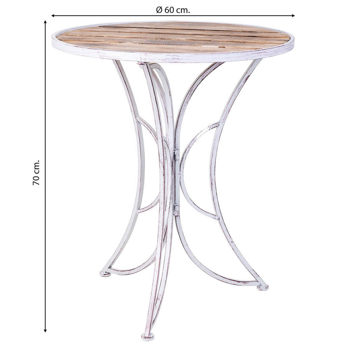 TISCH, grau, 60x70cm - Grau, Holz (60/60/70cm) - Wanderlust