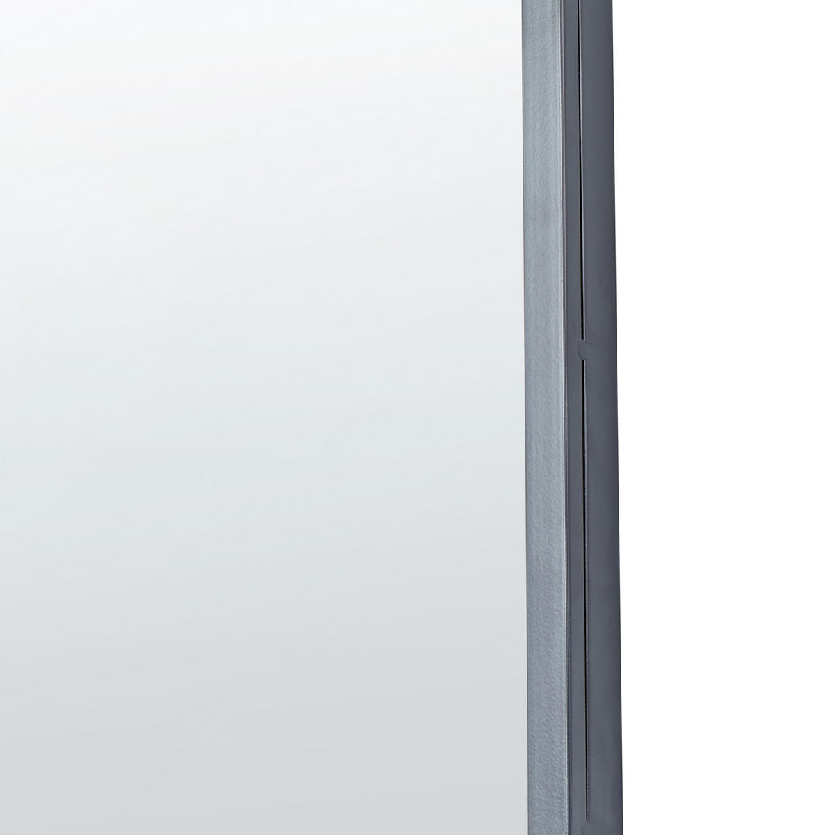 WANDSPIEGEL schwarz Metall 36/102 cm Trouy - Schwarz, Metall (36/102/4cm) - Beliani