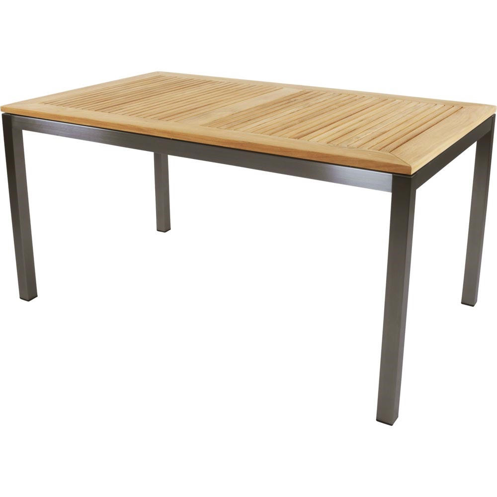 GARTENTISCH Marmaris - Schwarz - 152/90/76 cm - Schwarz, Holz (152/90/76cm) - Lesli Living