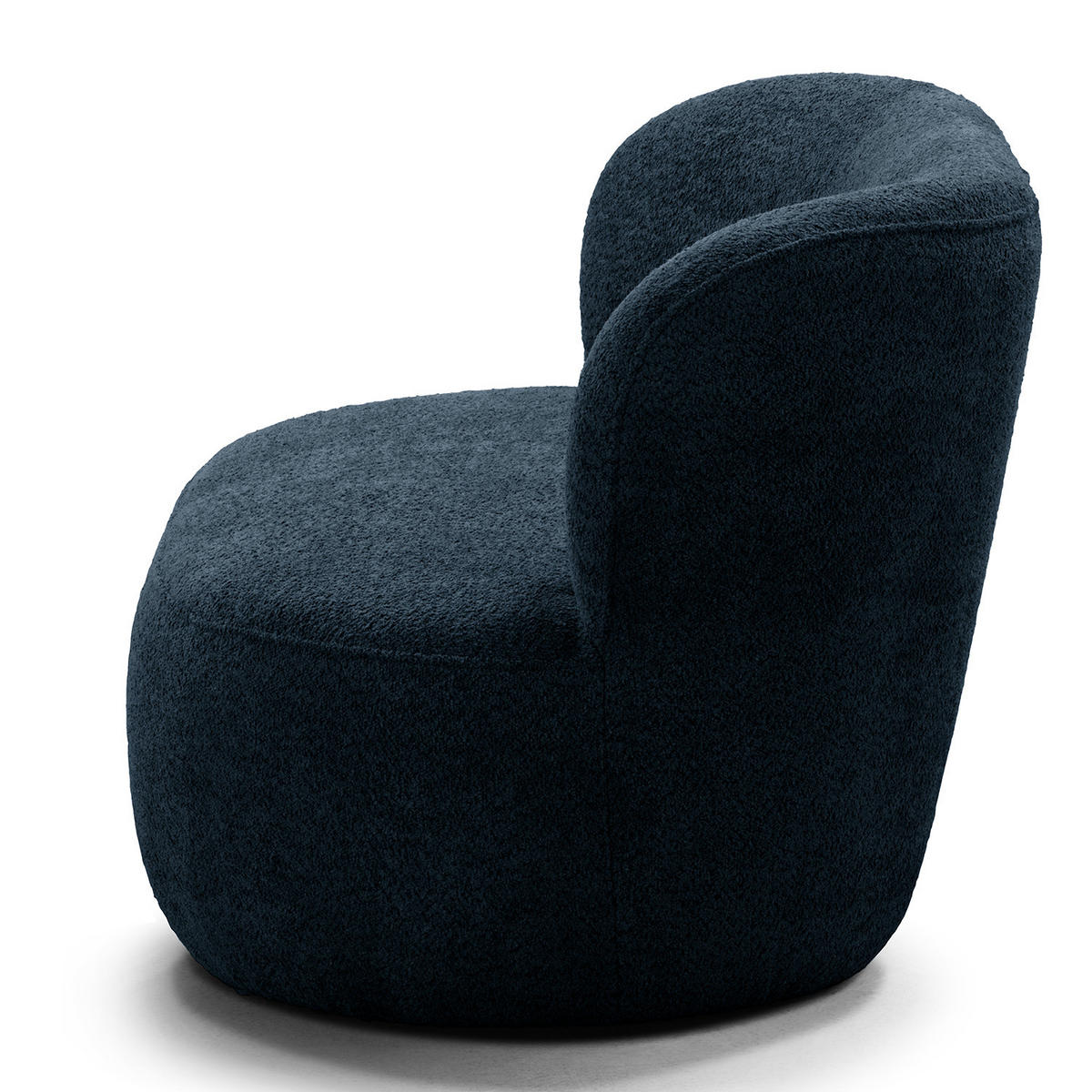 1,5-SITZER SOFA - Schwarz/Dunkelblau, Kunststoff/Textil (134/75/84cm) - home24