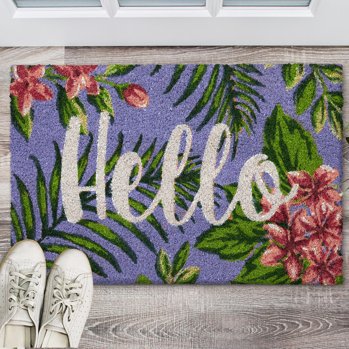 FUSSMATTE - Multicolor, Kunststoff/Textil (60/40cm) - Relaxdays