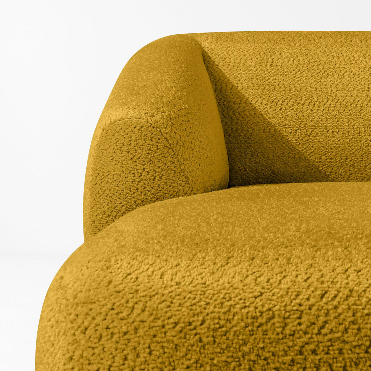 ECKSOFA LINKS VIRA, Gelb, Chenille - Gelb/Schwarz, Holz/Holzwerkstoff (300/160cm) - KONSIMO®