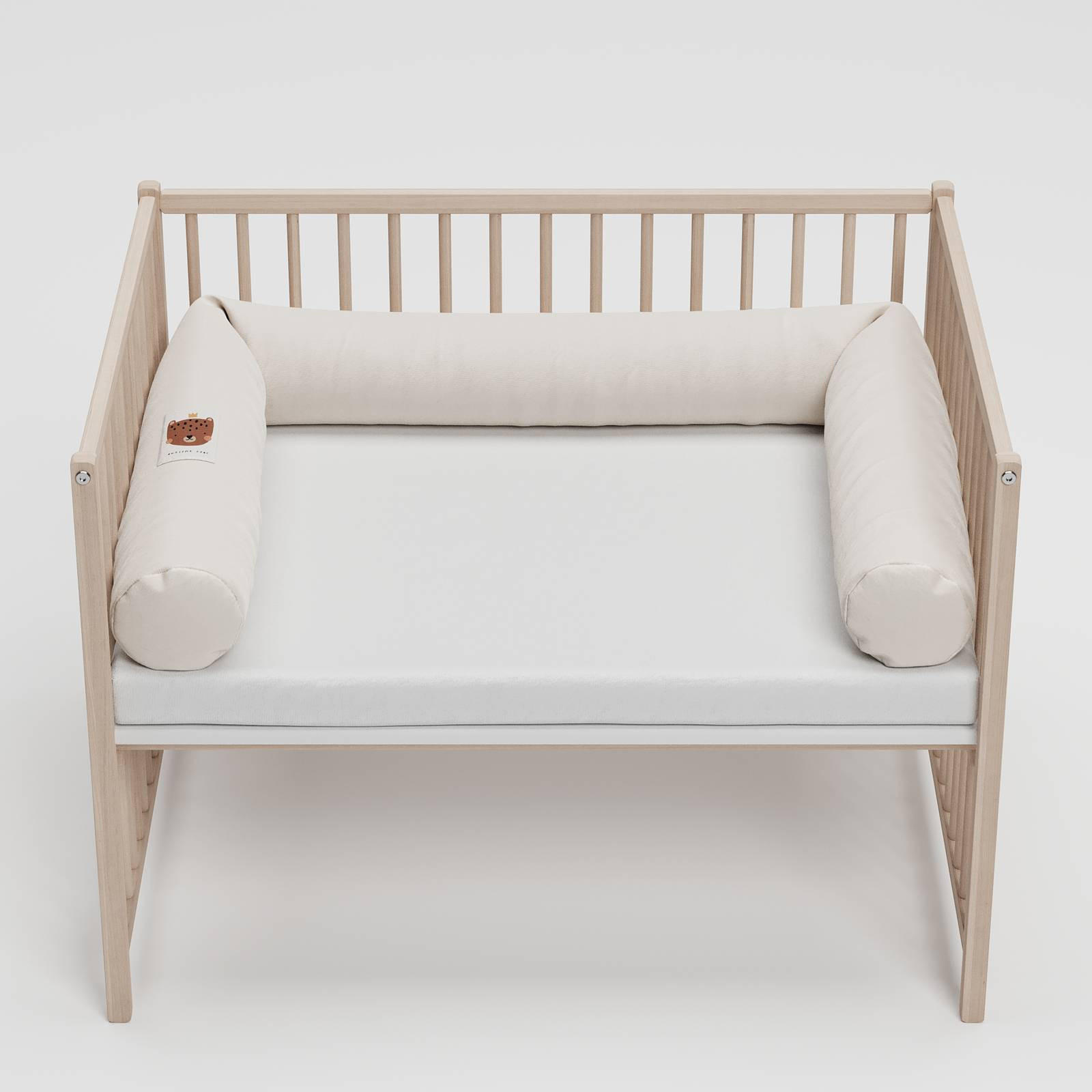 NESTCHENSCHLANGE Cozy "Cute Tiger Coconut Milk" 190 cm Bettschlange - Beige/Braun, Textil (15/190cm) - Sämann – make a difference.
