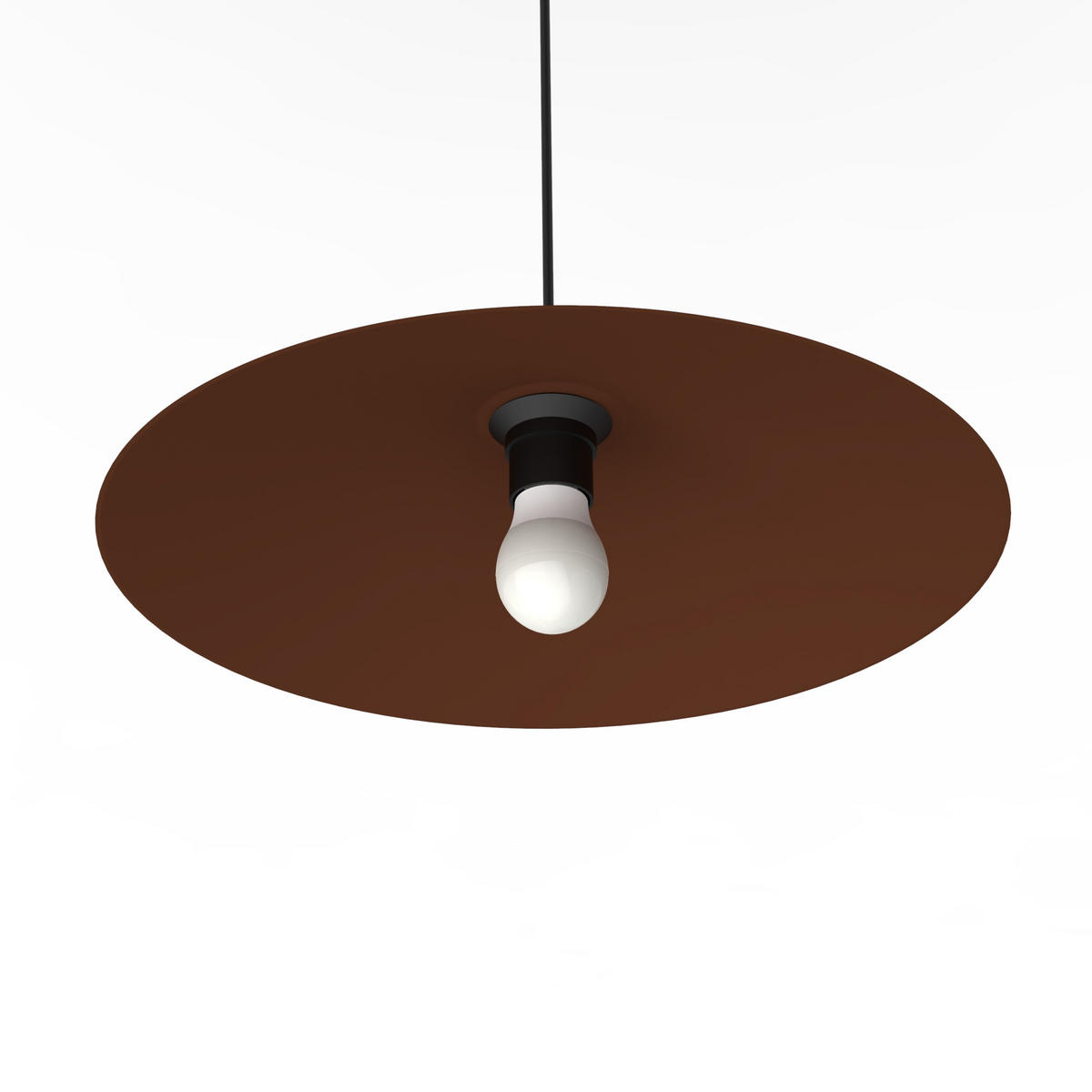 HÄNGELEUCHTE - Dunkelbraun, Metall (40/40/10cm) - Lumicom