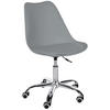HOCKER Kunststoff grau - Chromfarben/Grau, Kunststoff/Metall (51/78/55cm) - CLP