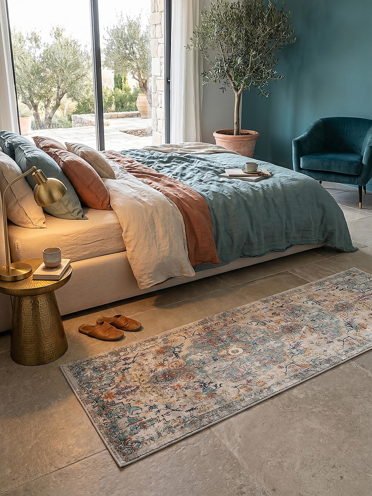 TEPPICH Outdoor Orientalisch LIMMAT Polypropylen Mehrfarbig 80 x 300 cm - Multicolor, Textil (80/300cm) - KADIMA DESIGN