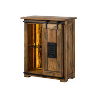 KOMMODE Mango / Altholz 75x36x90 natur lackiert RAILWAY LUX #140 - Braun, Holz (75/90/36cm) - Massivmoebel24