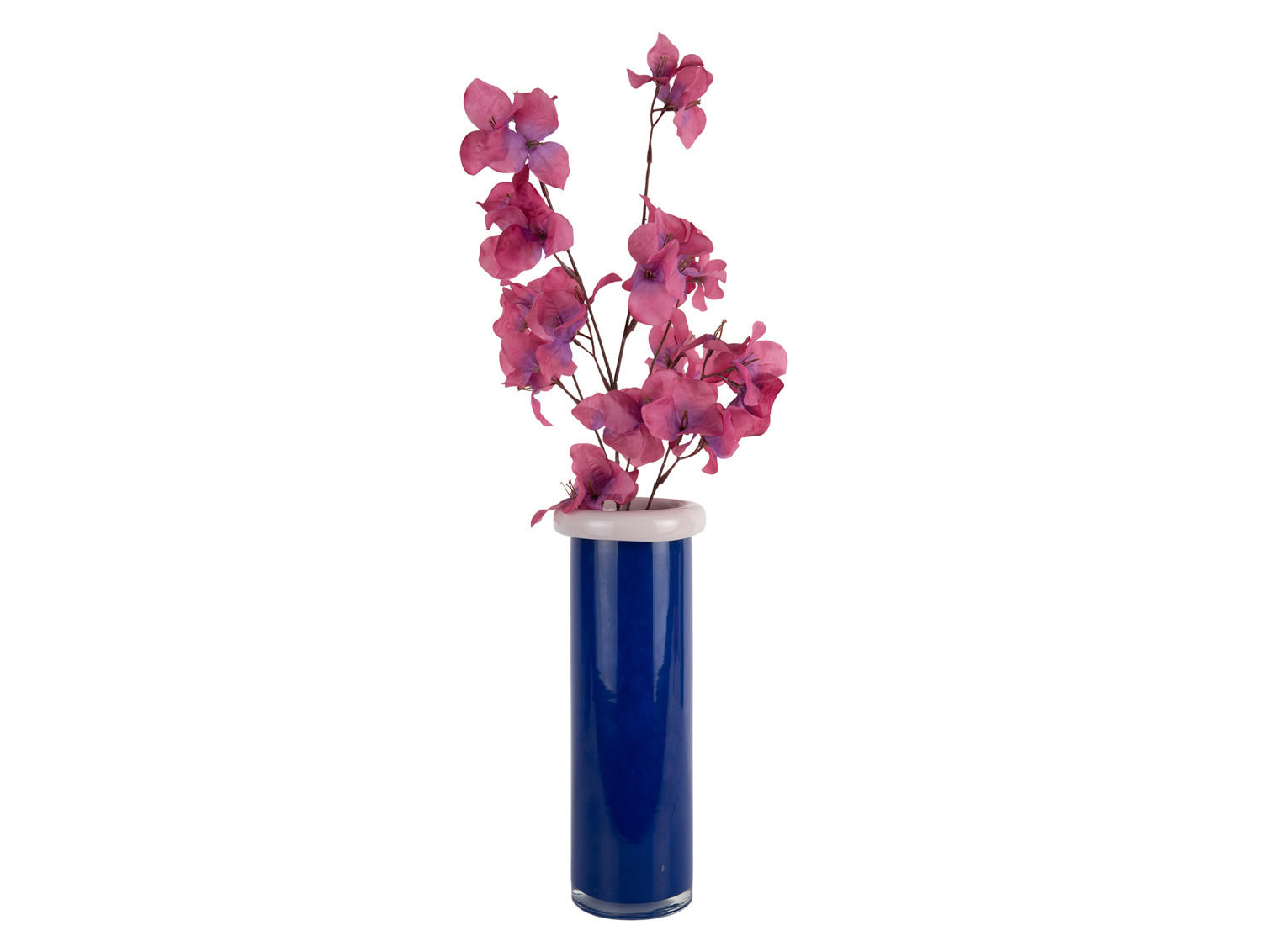 VASE Plegado Blau 12/12/33 cm - Blau, Glas (33cm) - Present Time