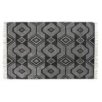 TEPPICH Weiß Schwarz Baumwolle (200 x 290 x 1 cm) - Multicolor, Naturmaterialien (200/290cm) - DKD Home Decor