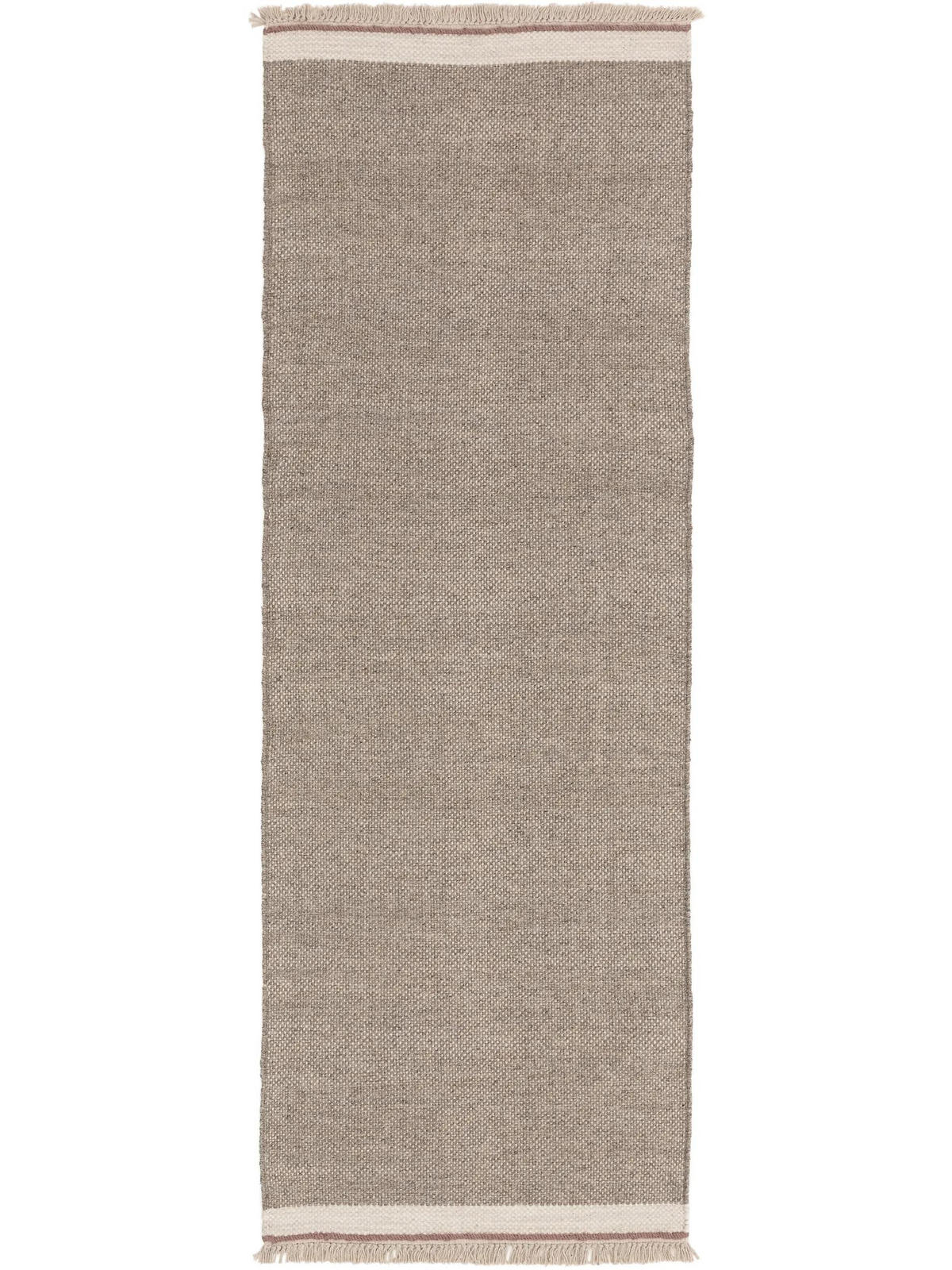 VOLNENA tekaška pregrinjalo Karla siva 80x250 cm - siva, tekstil/naravni materiali (80/250cm) - benuta Pop