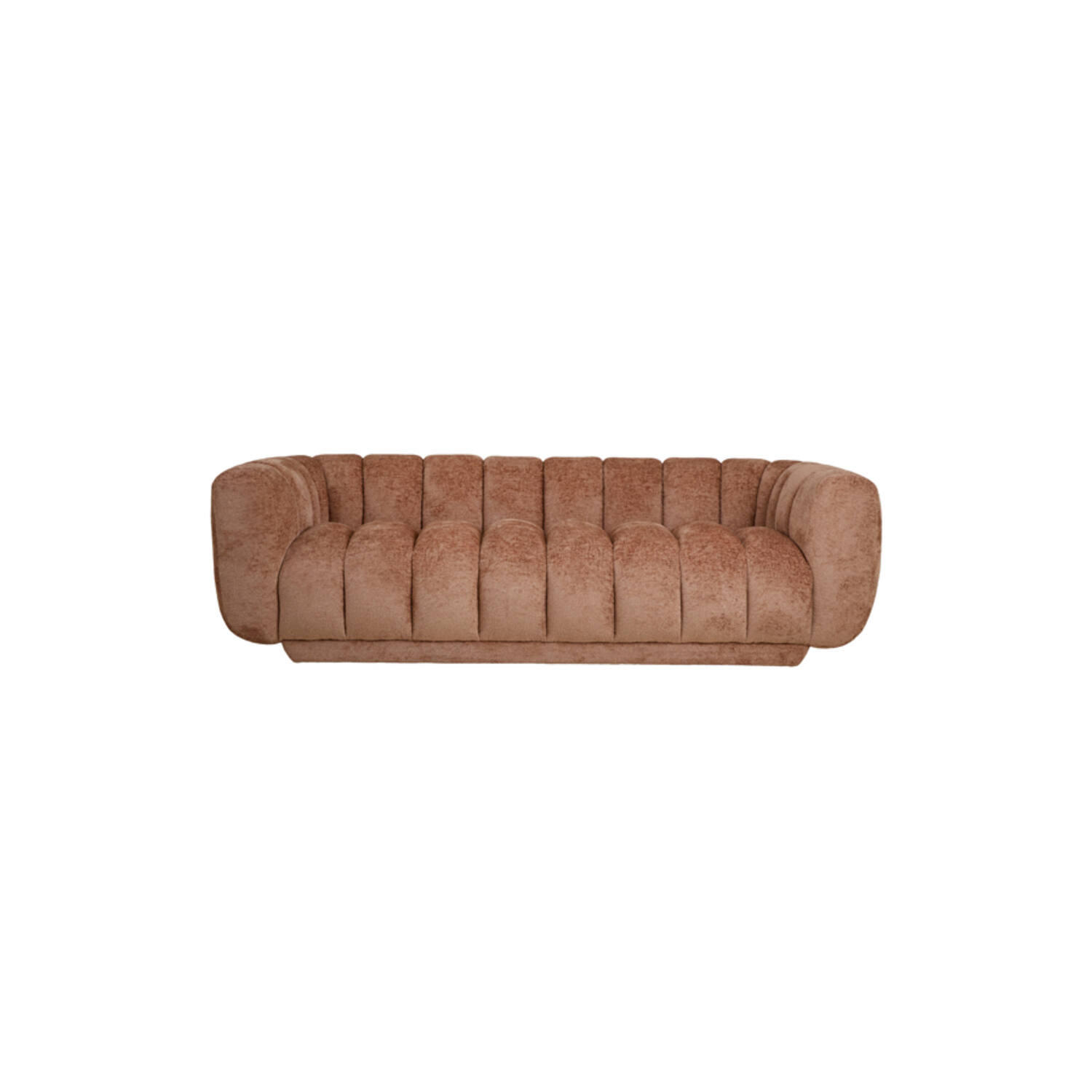SOFA Zento - Rosa - 240/105/76 cm - Pink, Holz (105/76/240cm) - Light & Living