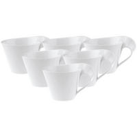 CAFÉ AU LAIT OBERTASSEN NewWave Caffè weiß 260 ml 6er Set - Weiß, Keramik (0.26L) - Villeroy & Boch