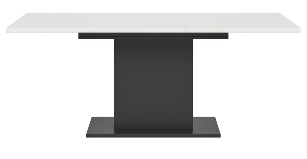 ESSTISCH weiß, grau, Küchentisch ausziehbar 150 - 190 cm - Weiß/Grau, Holzwerkstoff/Metall (150/90/76cm) - Inn.Furn