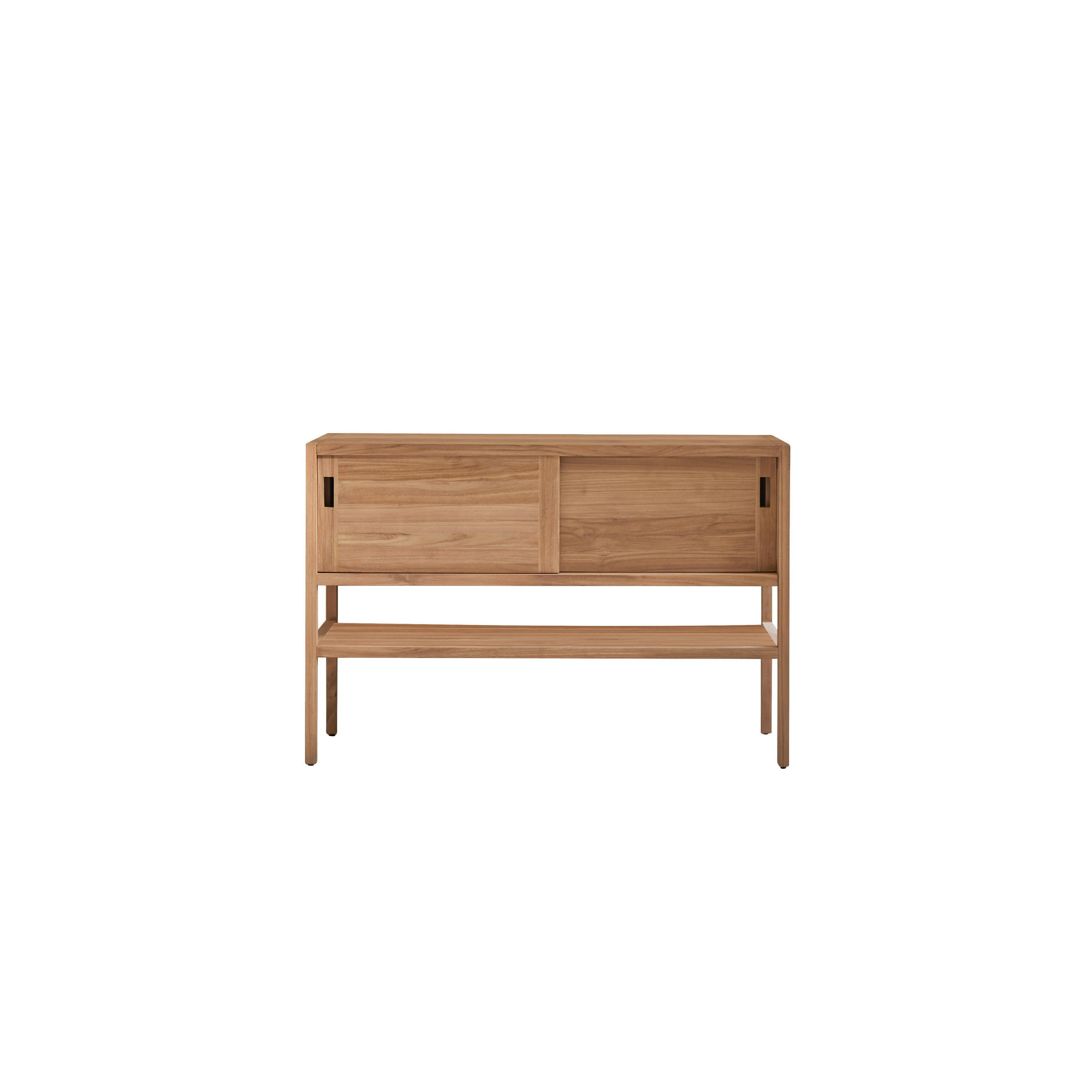 WASCHTISCHUNTERSCHRANK Arty Natur aus Teak - Naturfarben, Holz (120/80/47cm) - Tikamoon