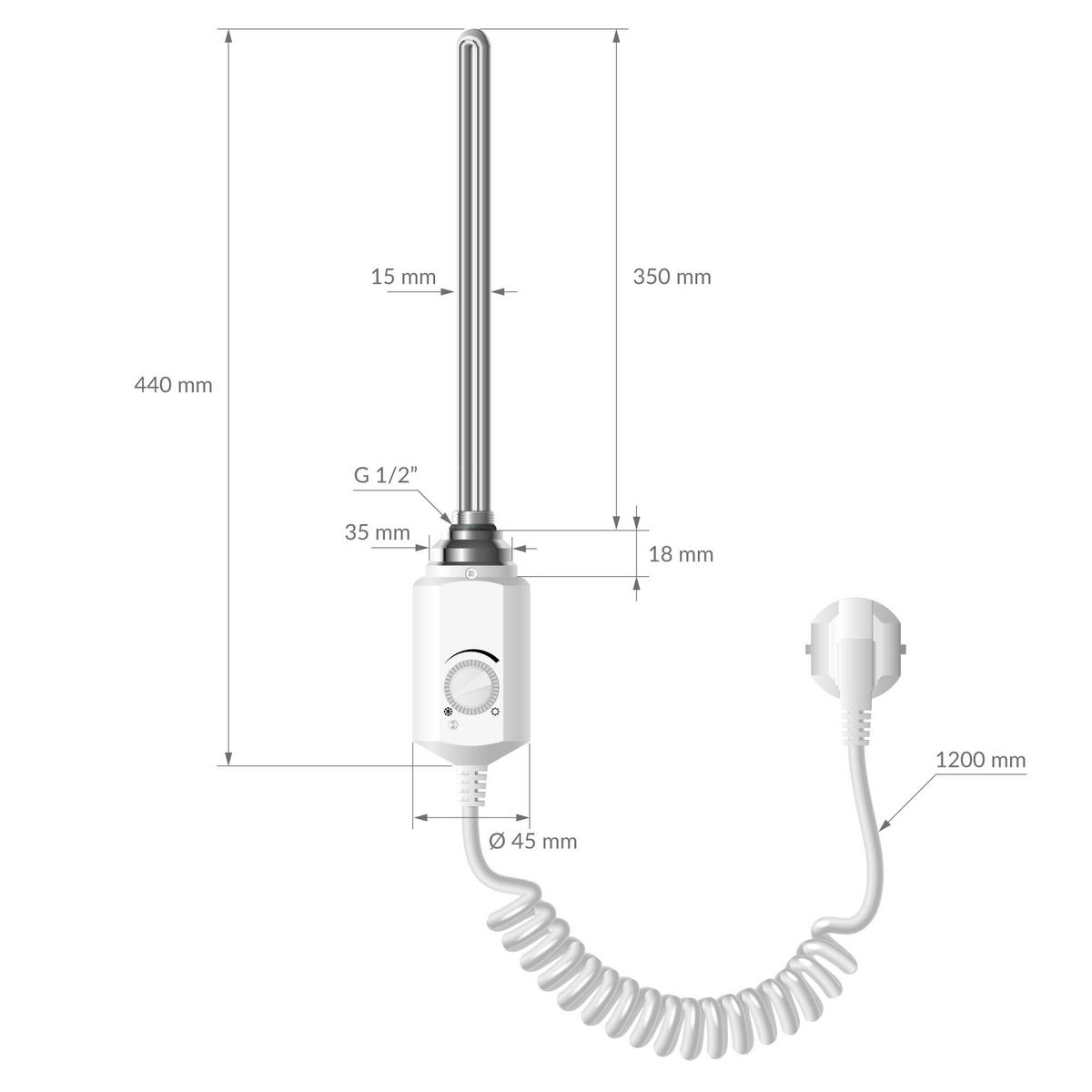 BADHEIZKÖRPER - Weiß, Metall (3/140/30cm) - LuxeBath